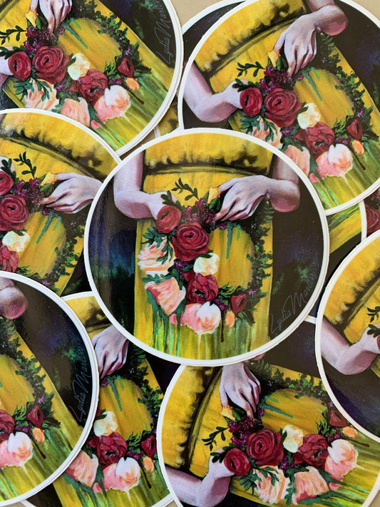 Flower Crown Sticker